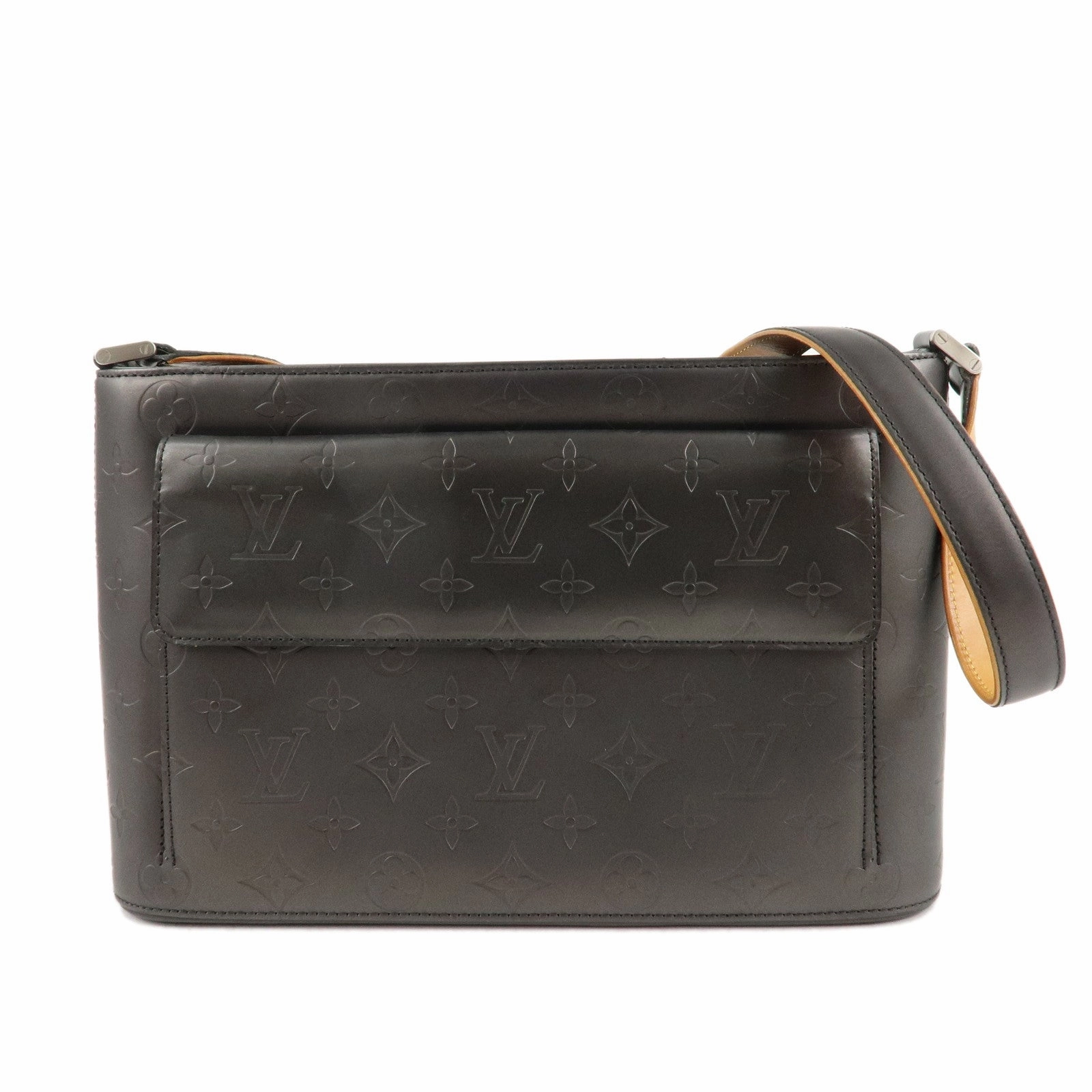 Louis Vuitton Monogram Matte Alston Shoulder Bag Noir M55122