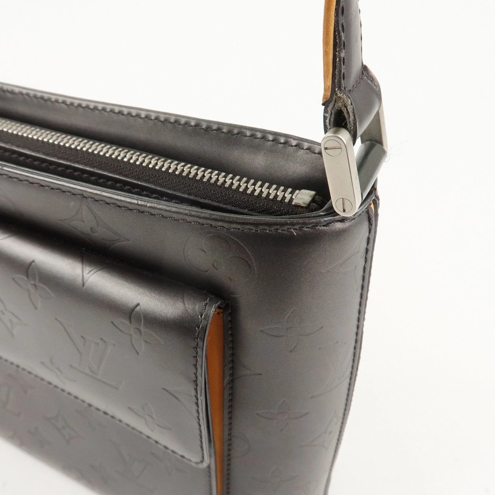 Louis Vuitton Monogram Matte Alston Shoulder Bag Noir M55122