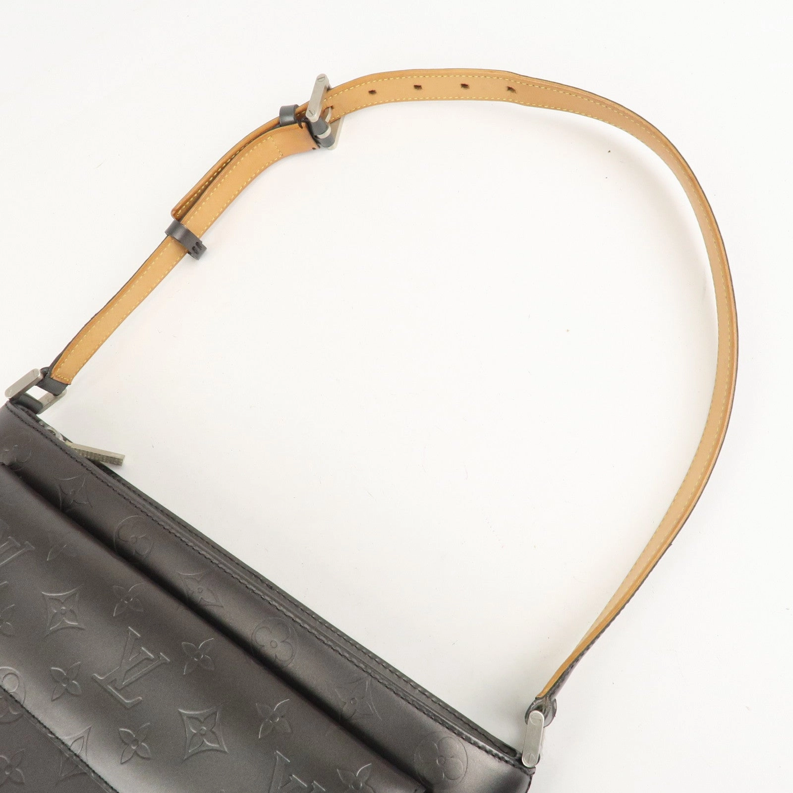 Louis Vuitton Monogram Matte Alston Shoulder Bag Noir M55122