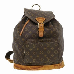 LOUIS VUITTON Monogram Montsouris GM Backpack M51135 LV 39564