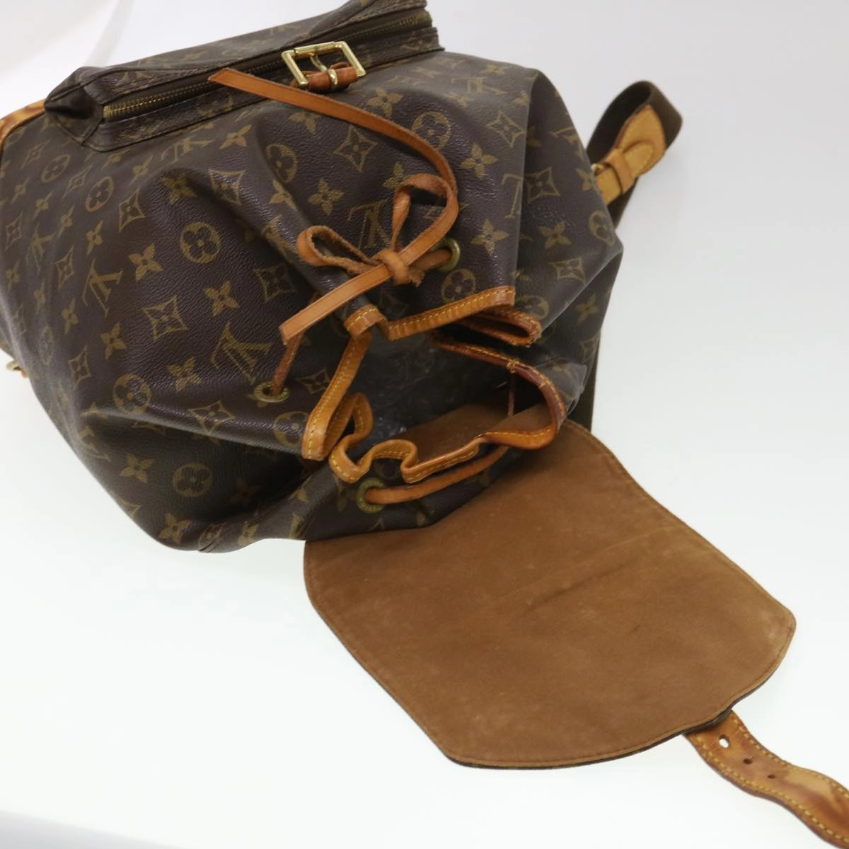 LOUIS VUITTON Monogram Montsouris GM Backpack M51135 LV 39564