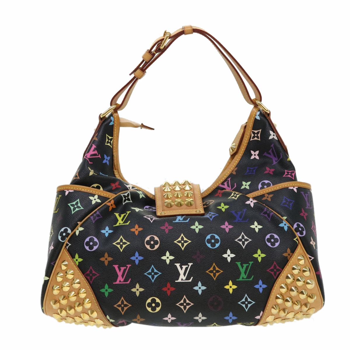 LOUIS VUITTON Monogram Multicolor Chrissy MM Shoulder Bag M40310 LV 40697A