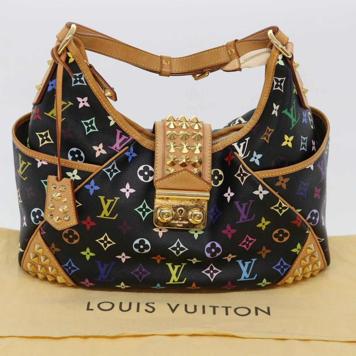 LOUIS VUITTON Monogram Multicolor Chrissy MM Shoulder Bag M40310 LV 40697A