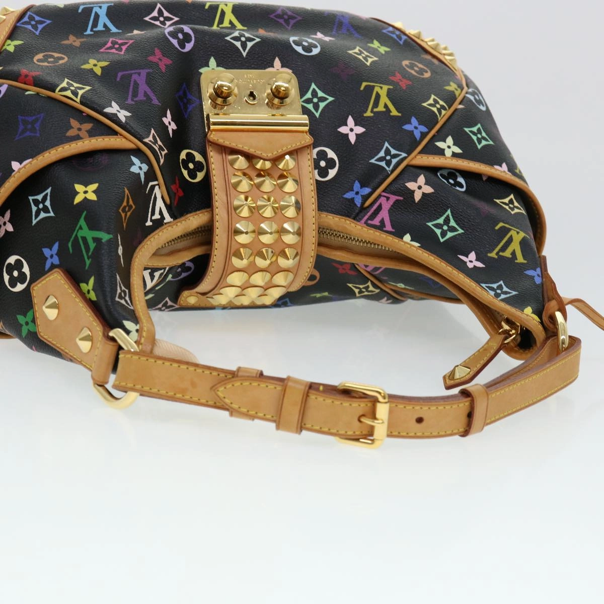 LOUIS VUITTON Monogram Multicolor Chrissy MM Shoulder Bag M40310 LV 40697A