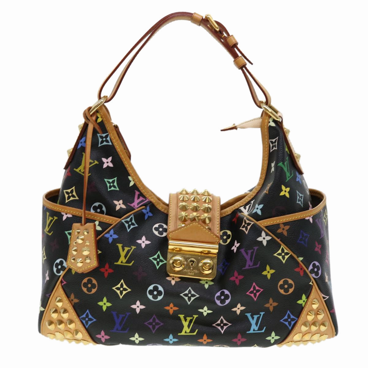 LOUIS VUITTON Monogram Multicolor Chrissy MM Shoulder Bag M40310 LV 40697A