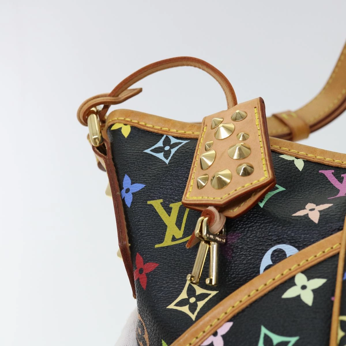 LOUIS VUITTON Monogram Multicolor Chrissy MM Shoulder Bag M40310 LV 40697A