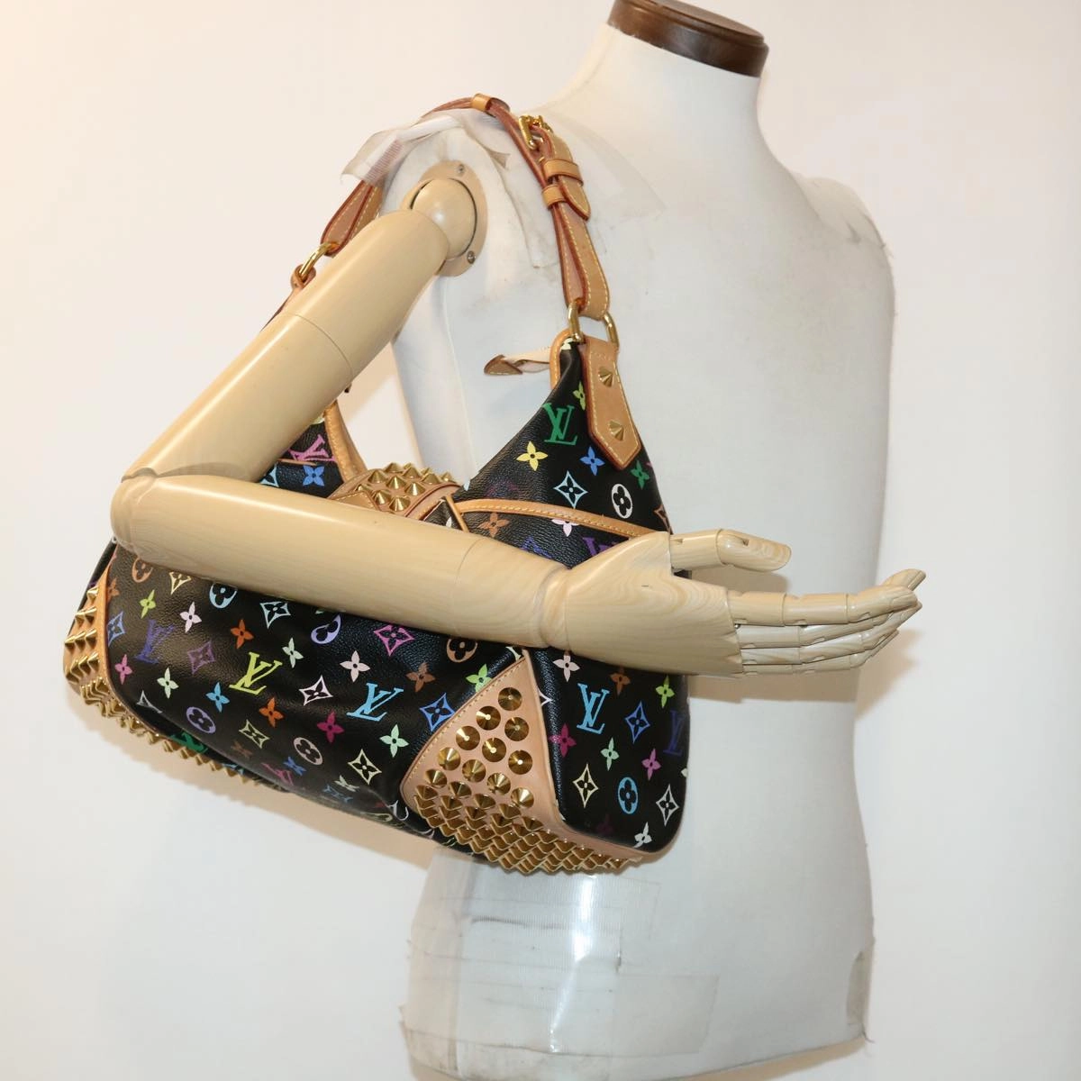 LOUIS VUITTON Monogram Multicolor Chrissy MM Shoulder Bag M40310 LV 40697A