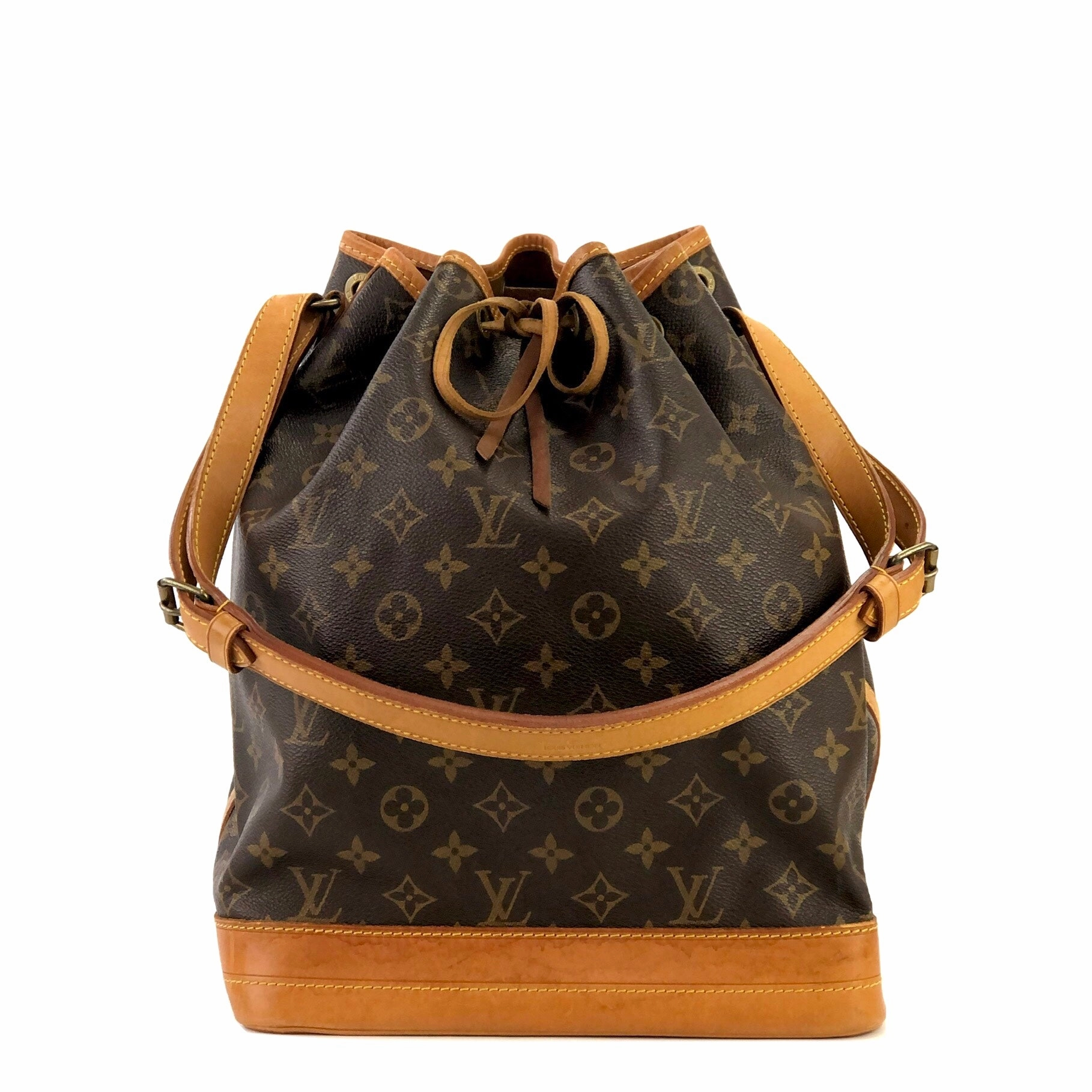 LOUIS VUITTON Monogram Noe M42224 Drawstring Shoulder bag Brown Vintage Old m7wx8x
