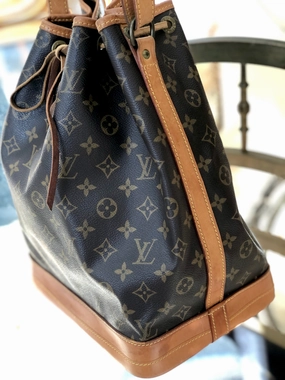 LOUIS VUITTON Monogram Noe M42224 Drawstring Shoulder bag Brown Vintage Old m7wx8x