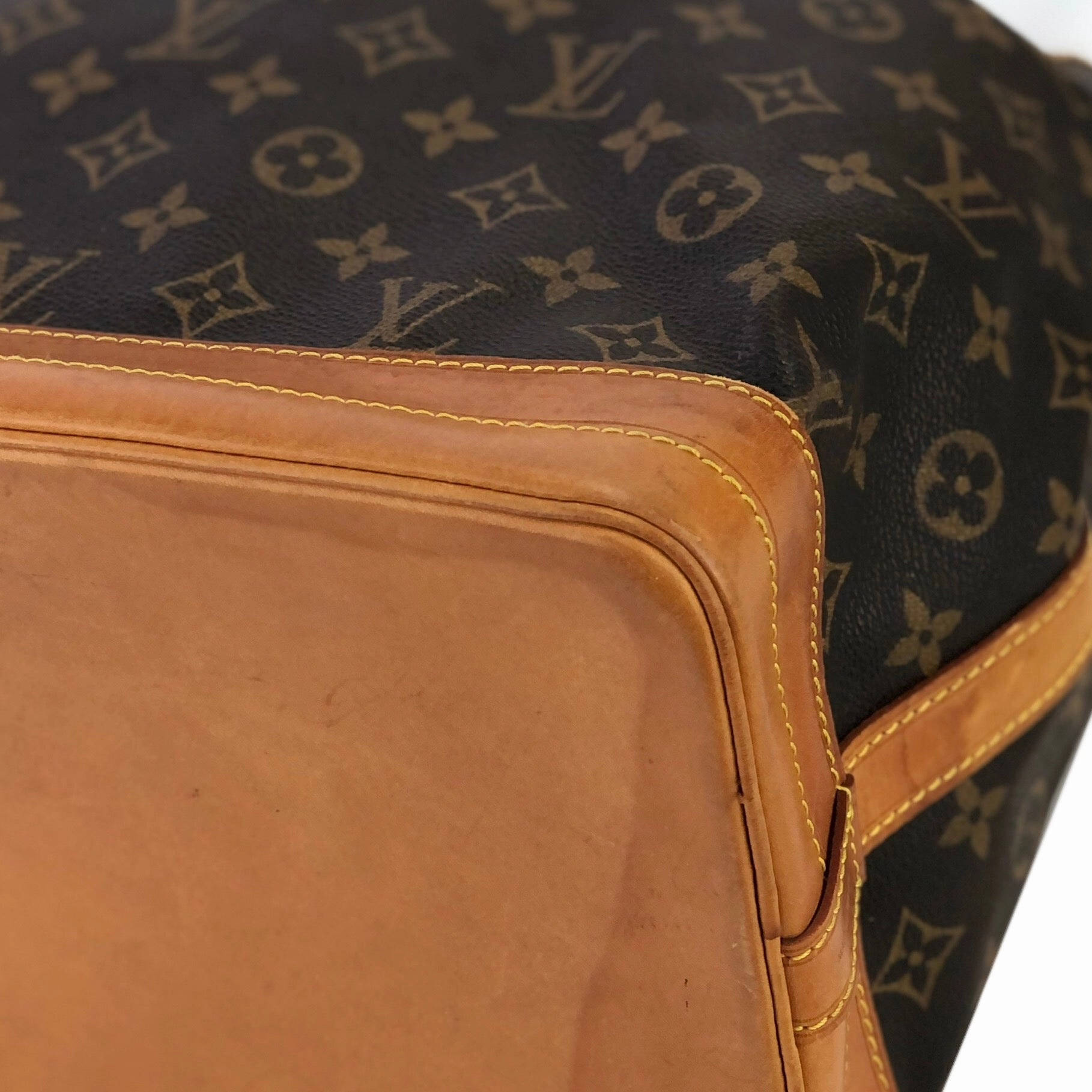 LOUIS VUITTON Monogram Noe M42224 Drawstring Shoulder bag Brown Vintage Old m7wx8x