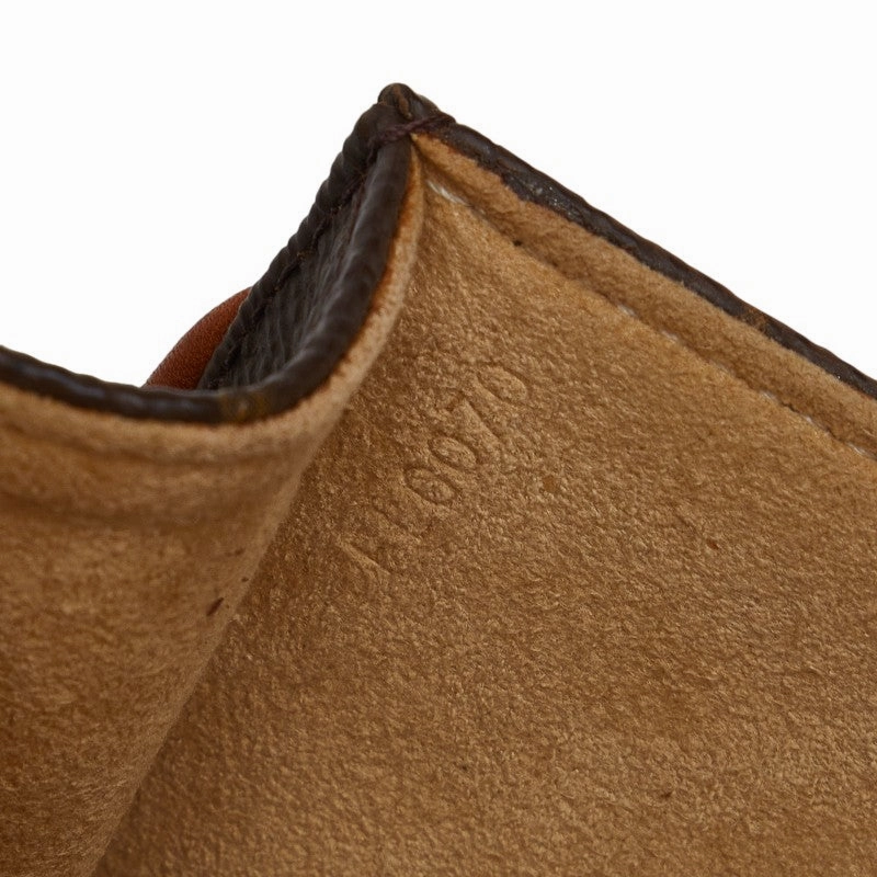 Louis Vuitton Monogram Pocket Twin GM Shoulder Bag M51852 Brown PVC Leather Lady Louis Vuitton