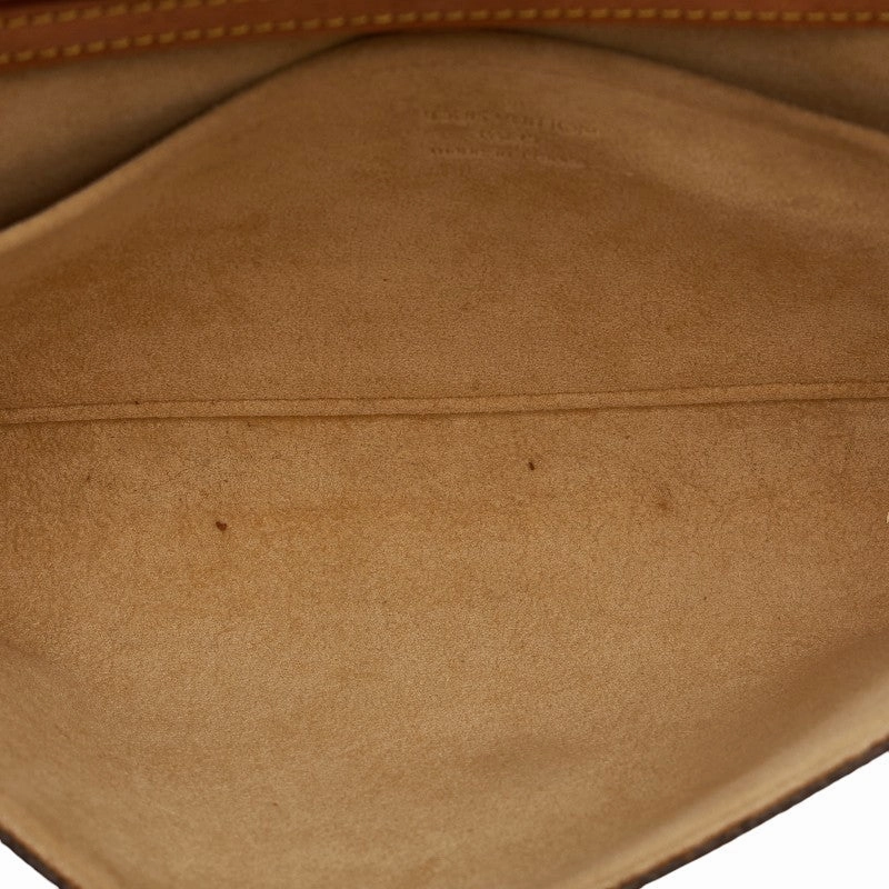 Louis Vuitton Monogram Pocket Twin GM Shoulder Bag M51852 Brown PVC Leather Lady Louis Vuitton