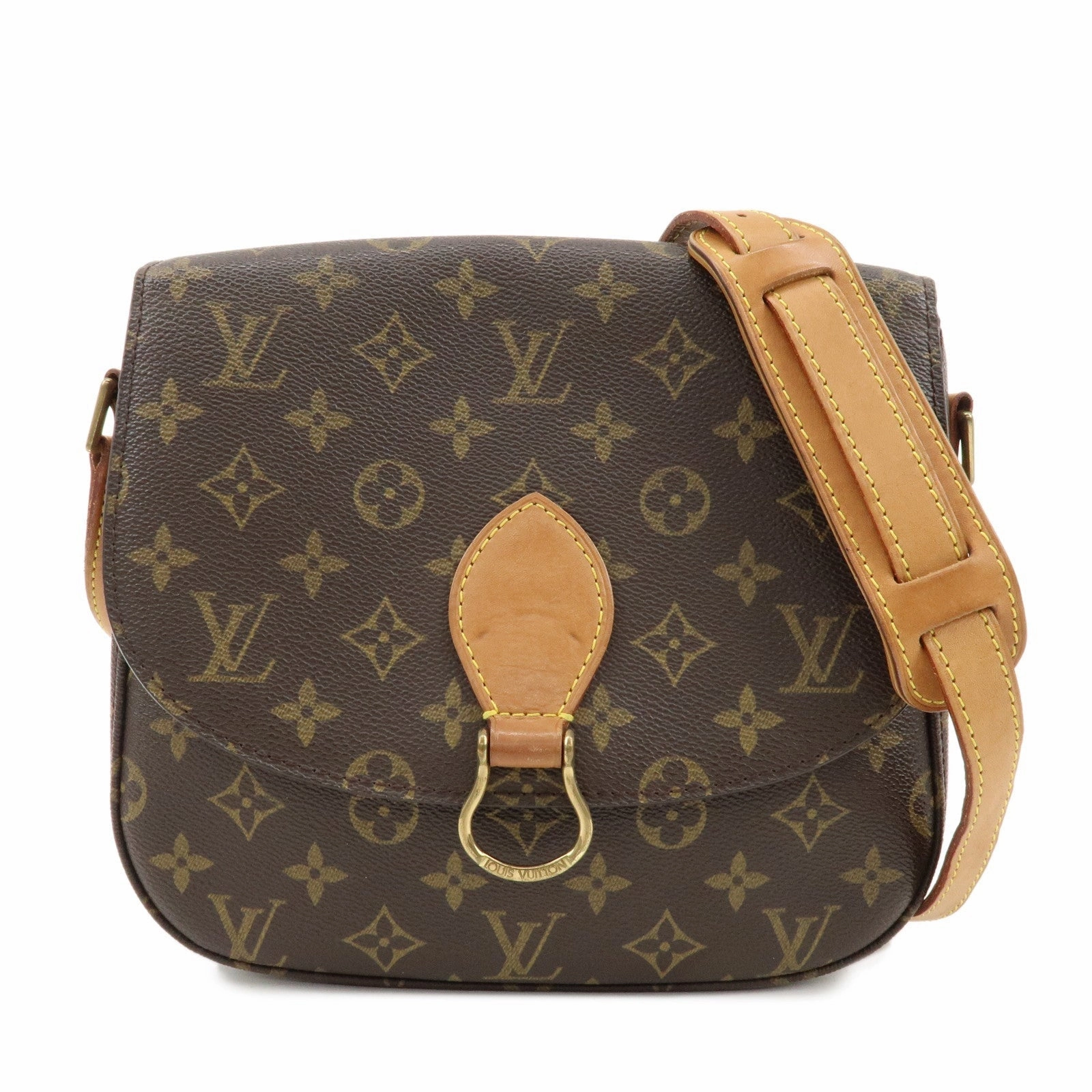 Louis Vuitton Monogram Saint Cloud GM Shoulder Bag Brown M51242