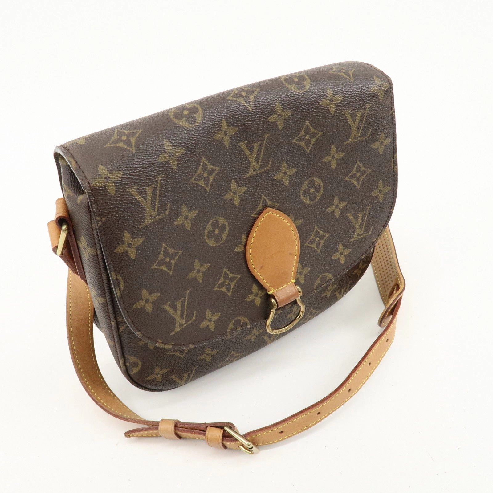 Louis Vuitton Monogram Saint Cloud GM Shoulder Bag Brown M51242