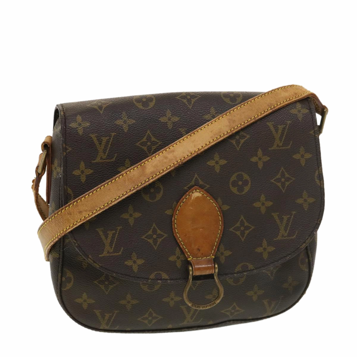 LOUIS VUITTON Monogram Saint Cloud GM Shoulder Bag M51242 LV am4076