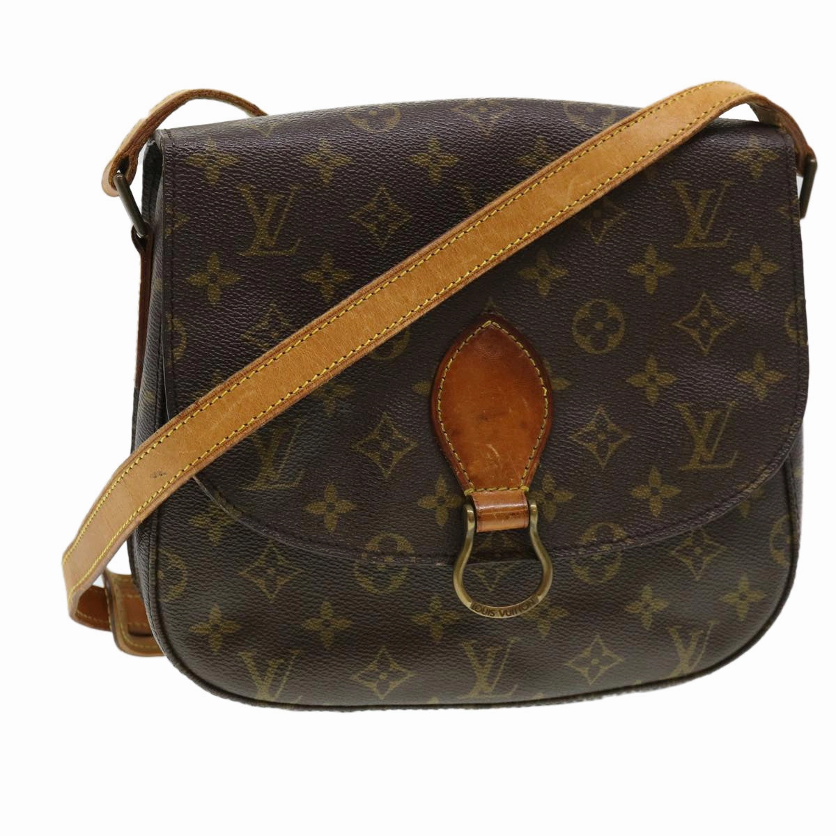 LOUIS VUITTON Monogram Saint Cloud GM Shoulder Bag M51242 LV yk6331