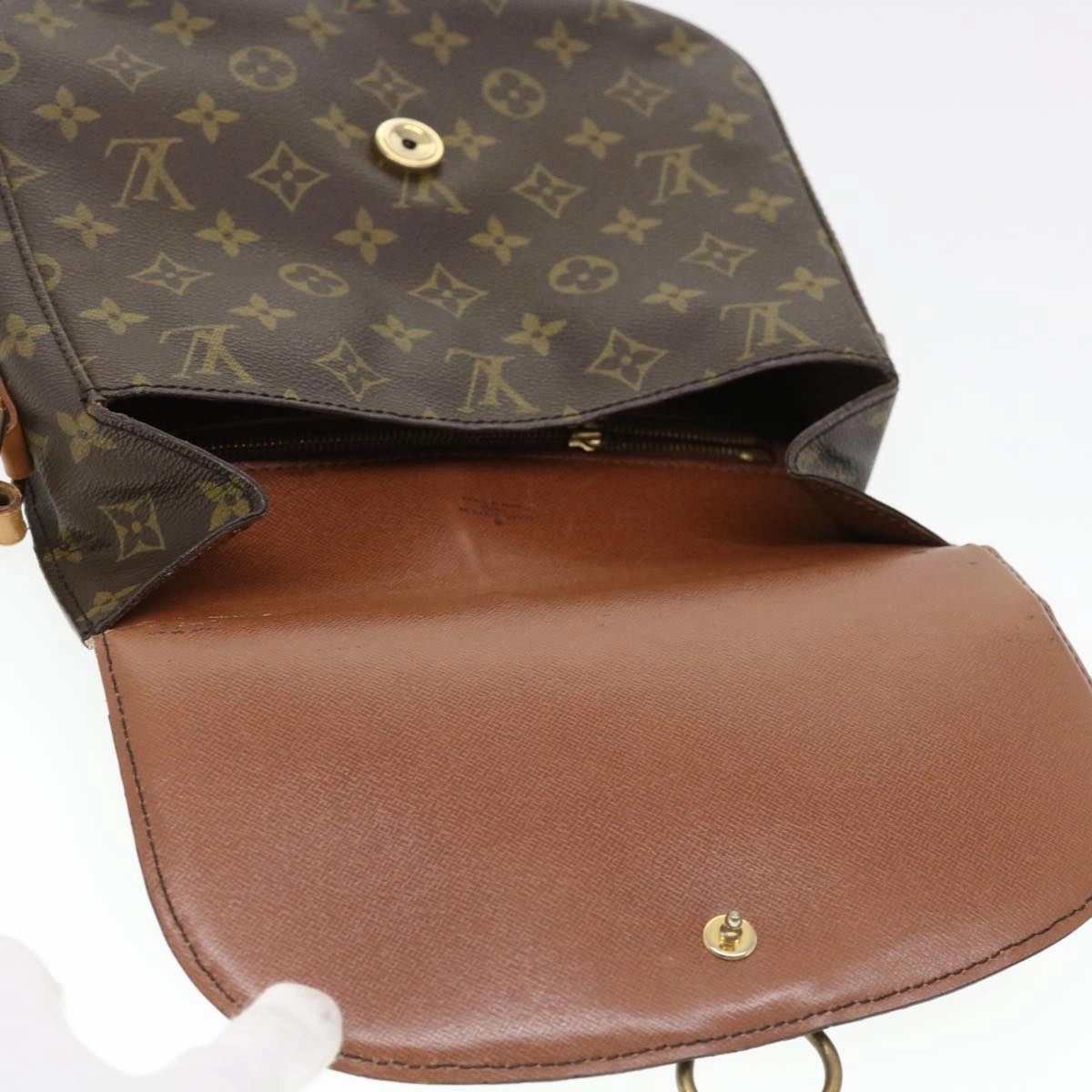 LOUIS VUITTON Monogram Saint Cloud GM Shoulder Bag M51242 LV yk6331