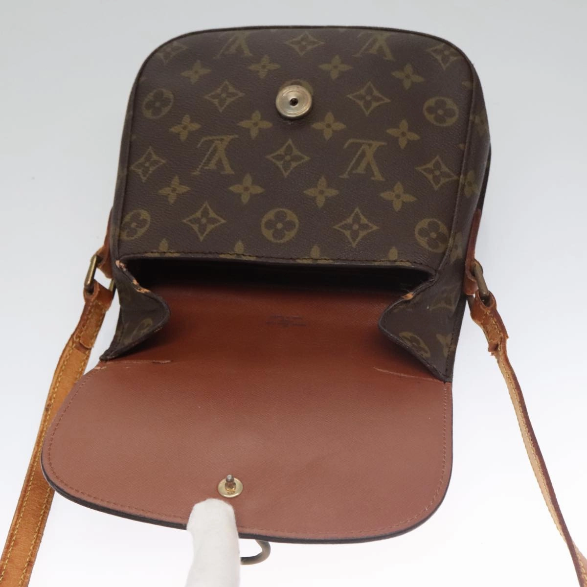 LOUIS VUITTON Monogram Saint Cloud MM Shoulder Bag M51243 LV 107134