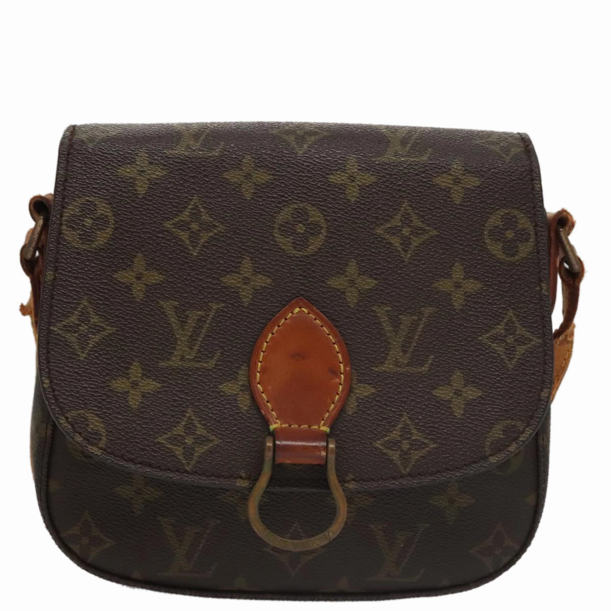 LOUIS VUITTON Monogram Saint Cloud MM Shoulder Bag M51243 LV 107134