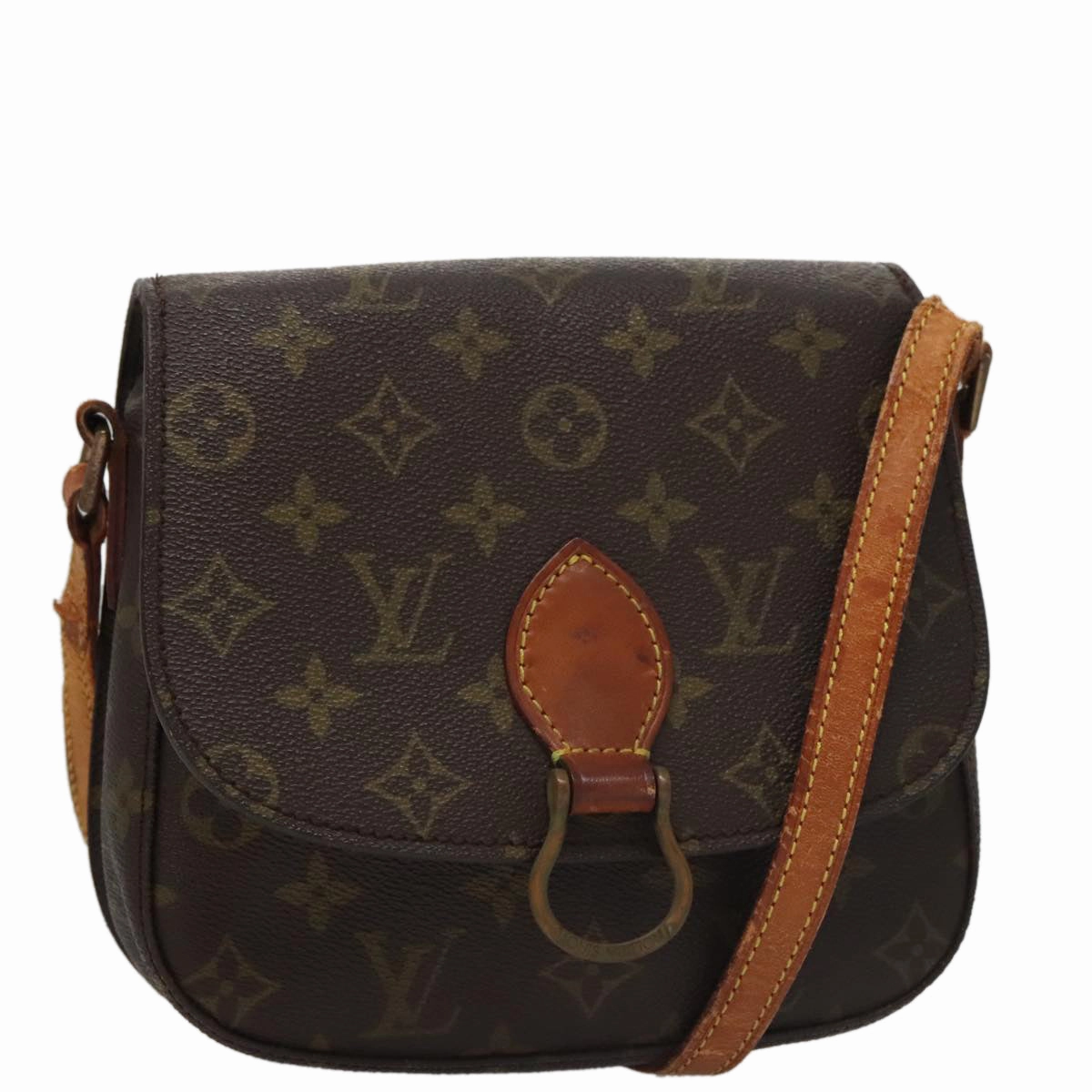 LOUIS VUITTON Monogram Saint Cloud MM Shoulder Bag M51243 LV 107134