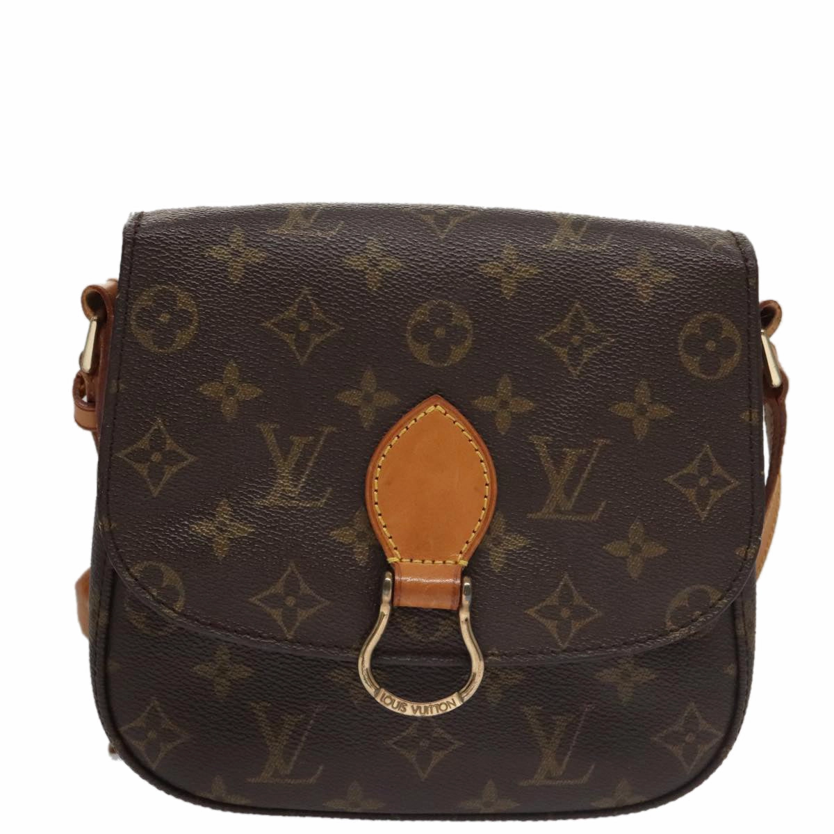 LOUIS VUITTON Monogram Saint Cloud MM Shoulder Bag M51243 LV 107135