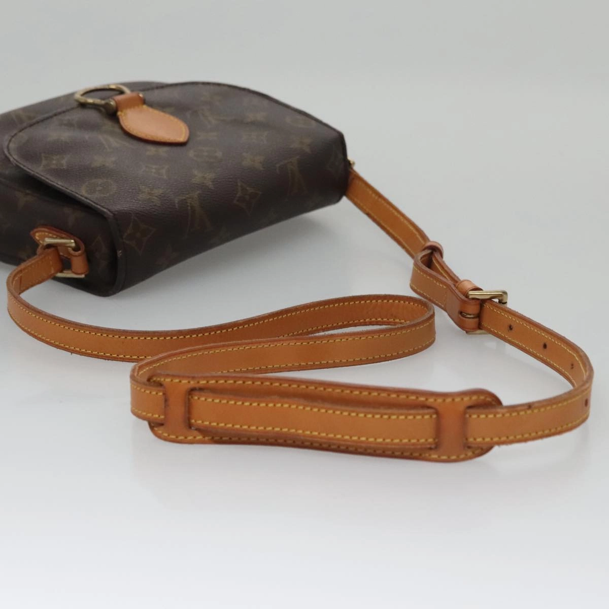 LOUIS VUITTON Monogram Saint Cloud MM Shoulder Bag M51243 LV 107135