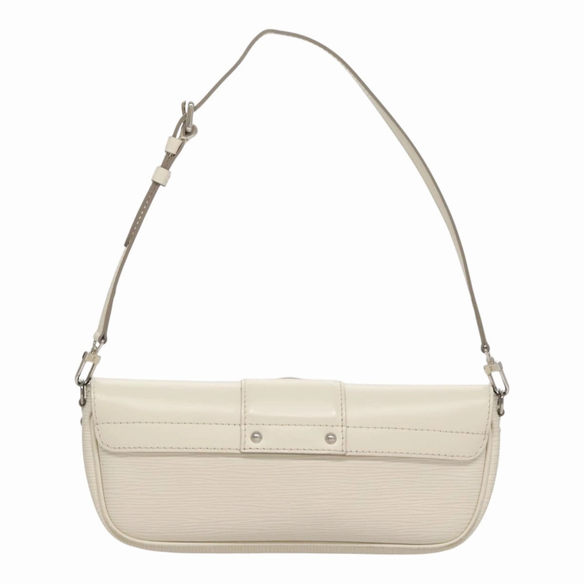 Louis Vuitton Montaigne White Leather Shoulder Bag