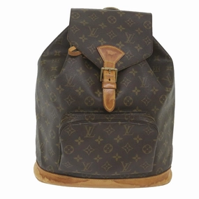 Louis Vuitton Montsouris Brown Canvas Backpack Bag