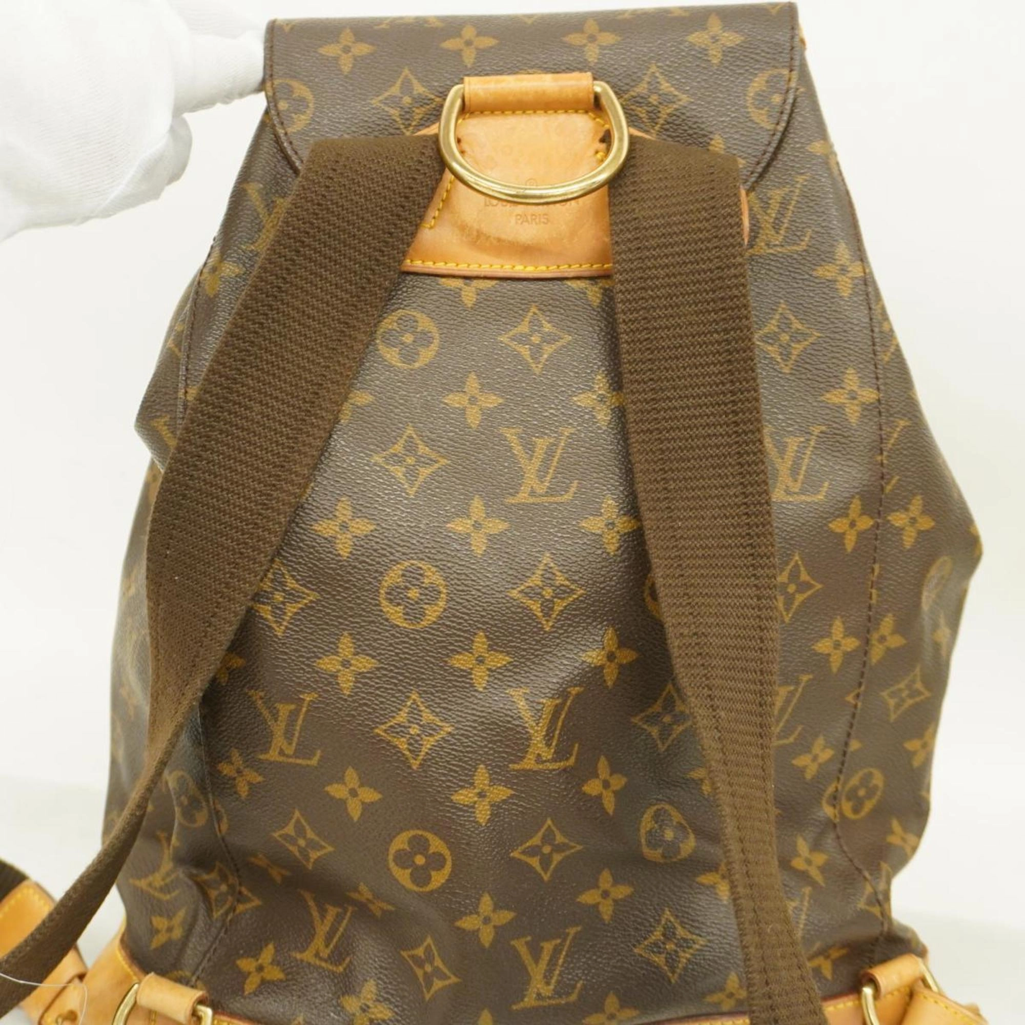 Louis Vuitton Montsouris  Canvas Backpack Bag ()