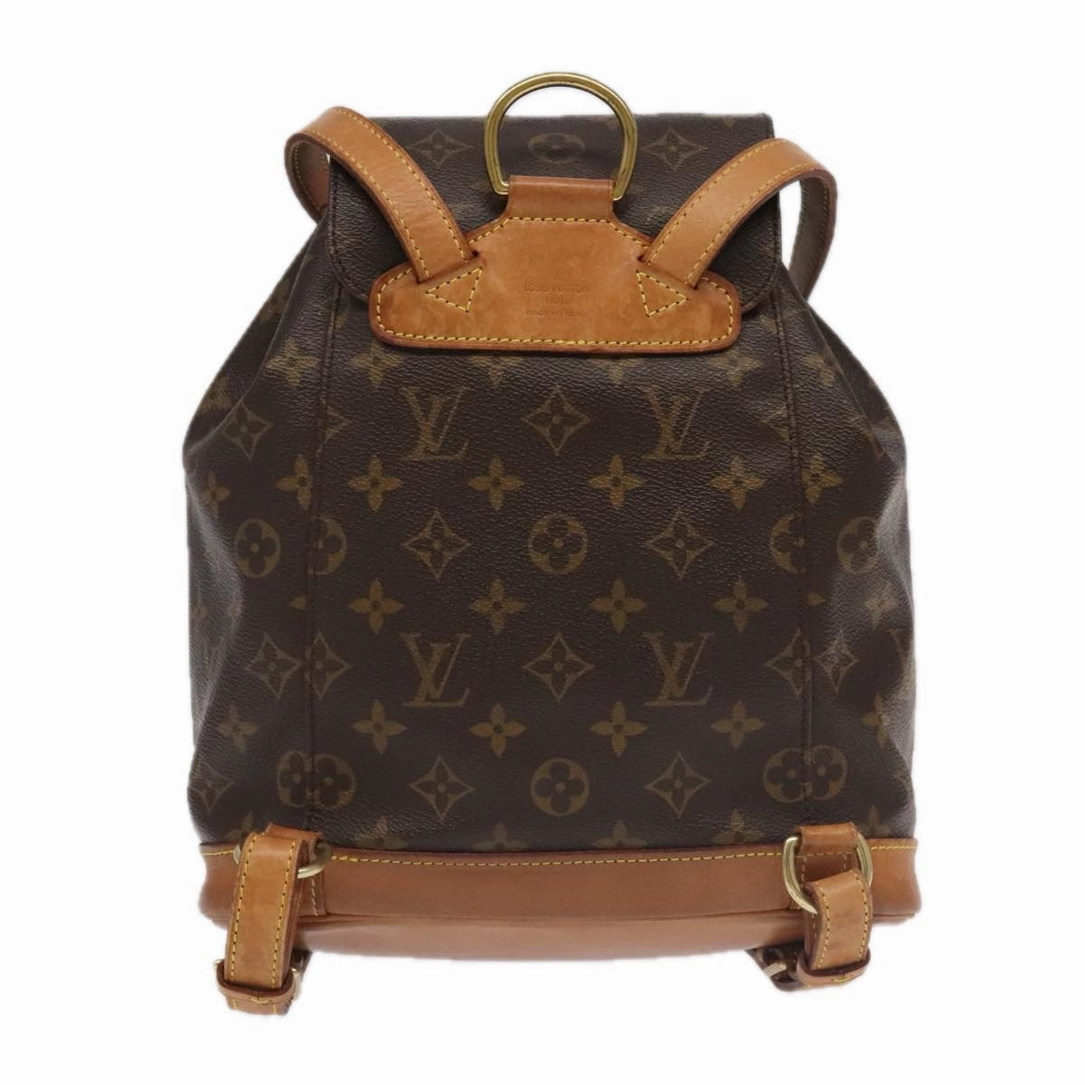 Louis Vuitton Montsouris Mm Brown Canvas Backpack Bag