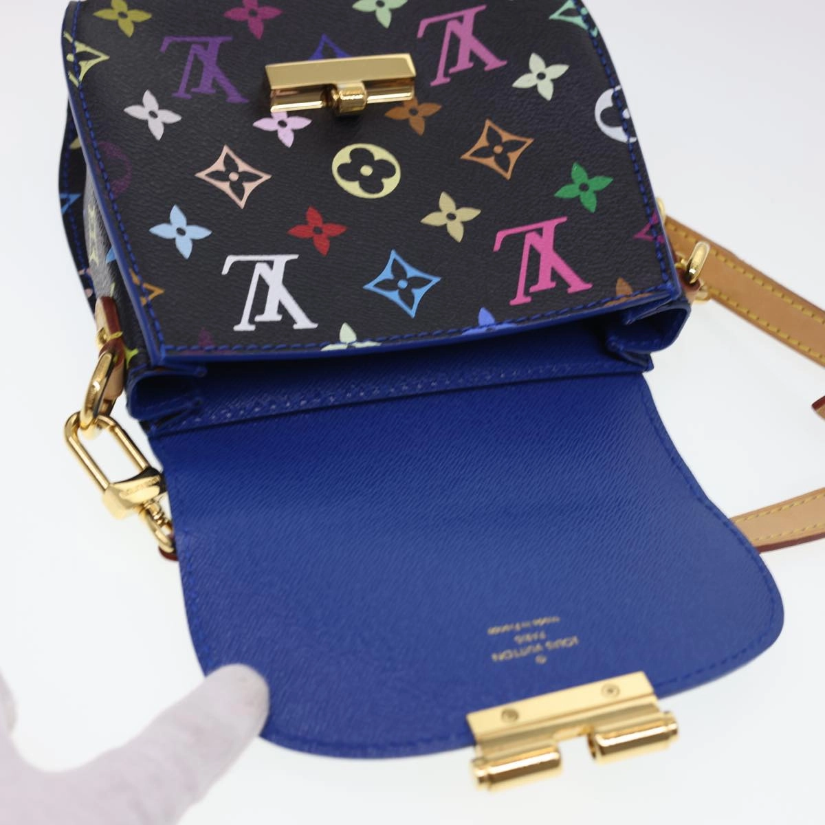LOUIS VUITTON Multicolor Heart Breaker Shoulder Bag Black M40659 LV 40032A