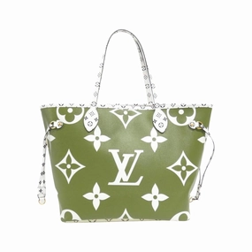 Louis Vuitton Neverfull Mm Leather Tote Bag (Pre-Owned)