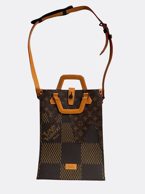 Louis Vuitton Nigo Brown Giant Damier Monogram Sac Plat