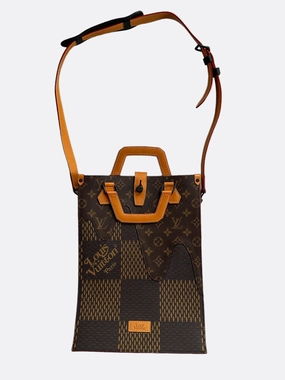 Louis Vuitton Nigo Brown Giant Damier Monogram Sac Plat