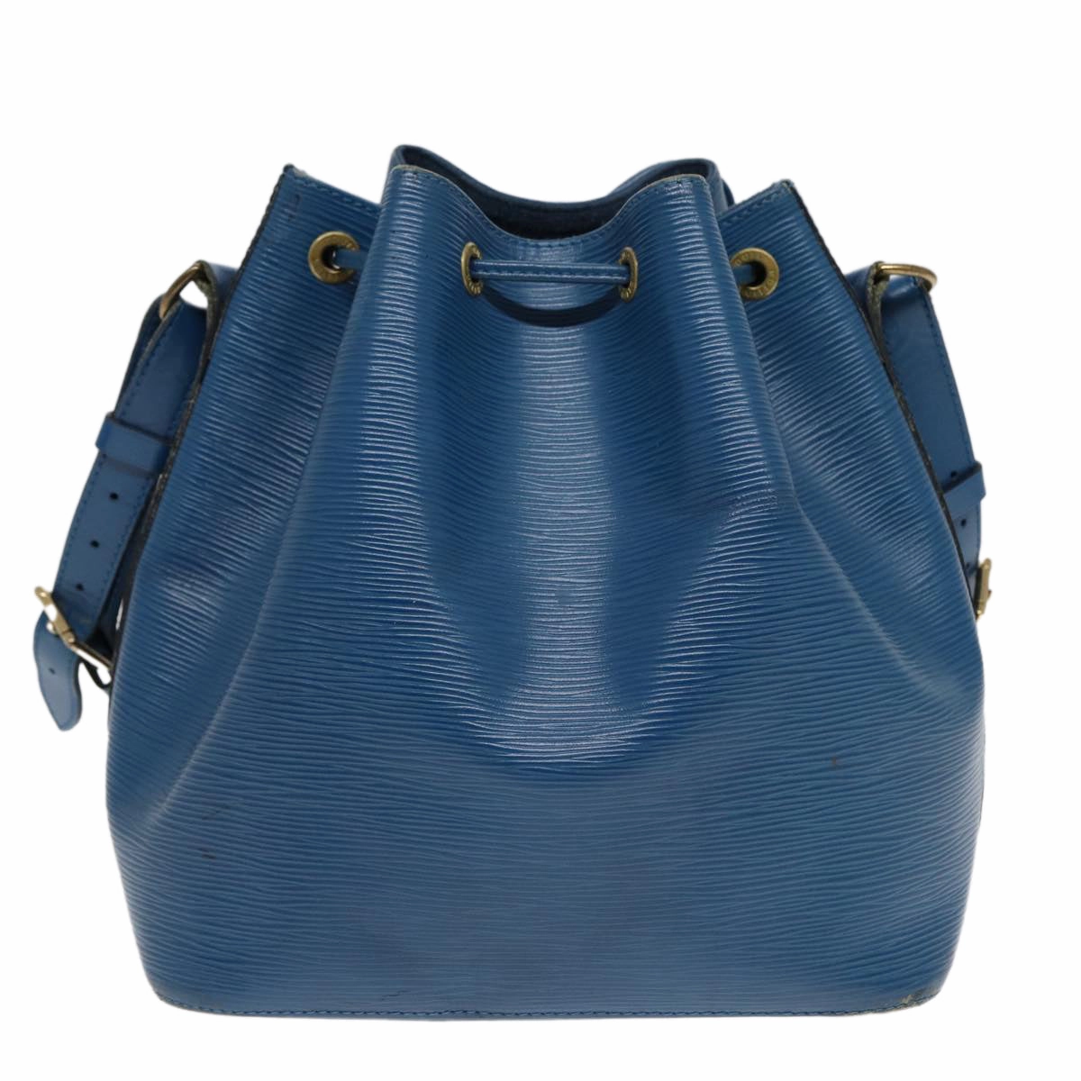 Louis Vuitton Noe Blue Leather Shoulder Bag
