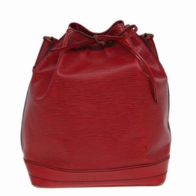 Louis Vuitton Noe Red Leather Shoulder Bag