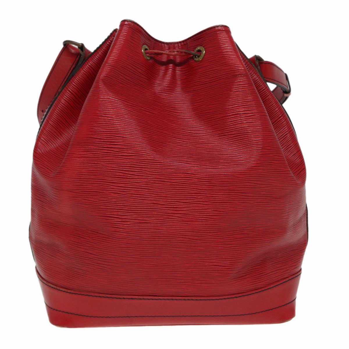 Louis Vuitton Noe Red Leather Shoulder Bag