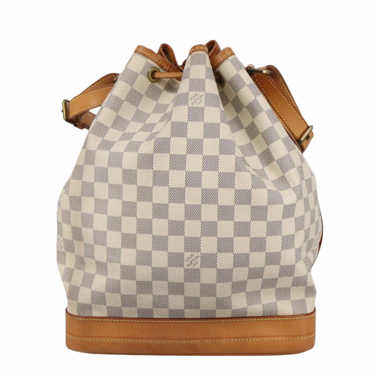 Louis Vuitton Noe White Canvas Shoulder Bag