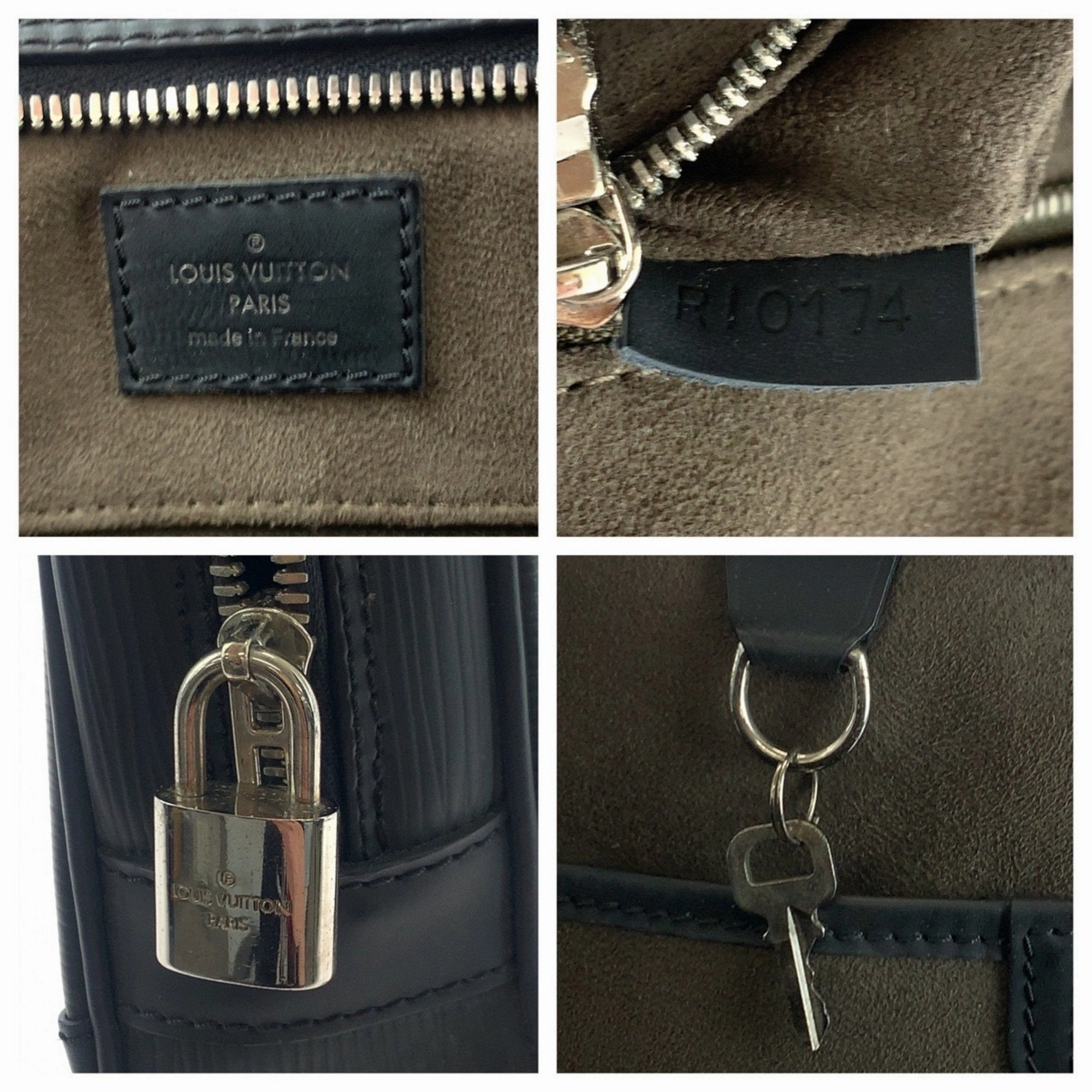 Louis Vuitton Noir Epi Leather Handbag (Pre-Owned)