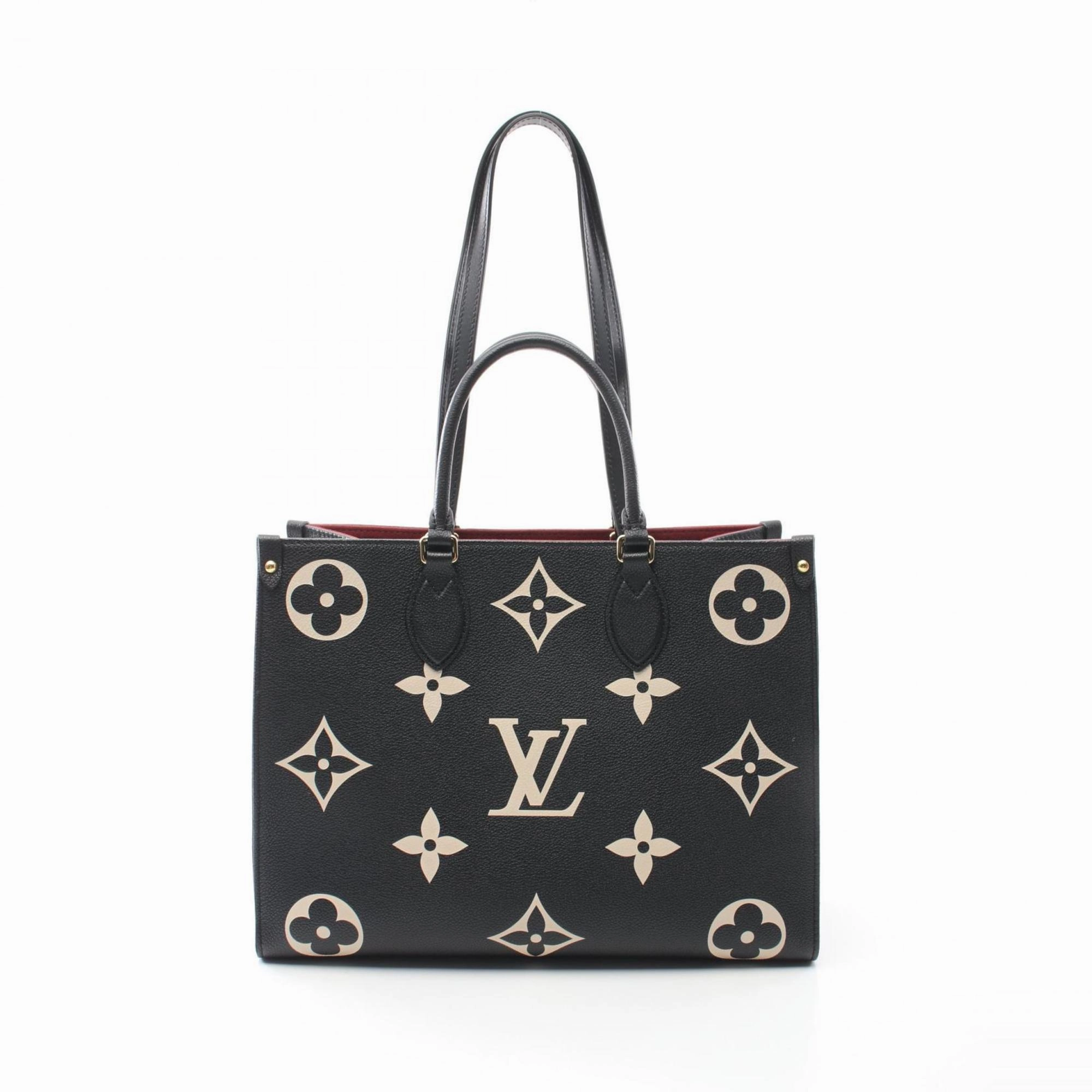 Louis Vuitton  Noir Monogram Empreinte Leather Tote Bag (Pre-Owned)
