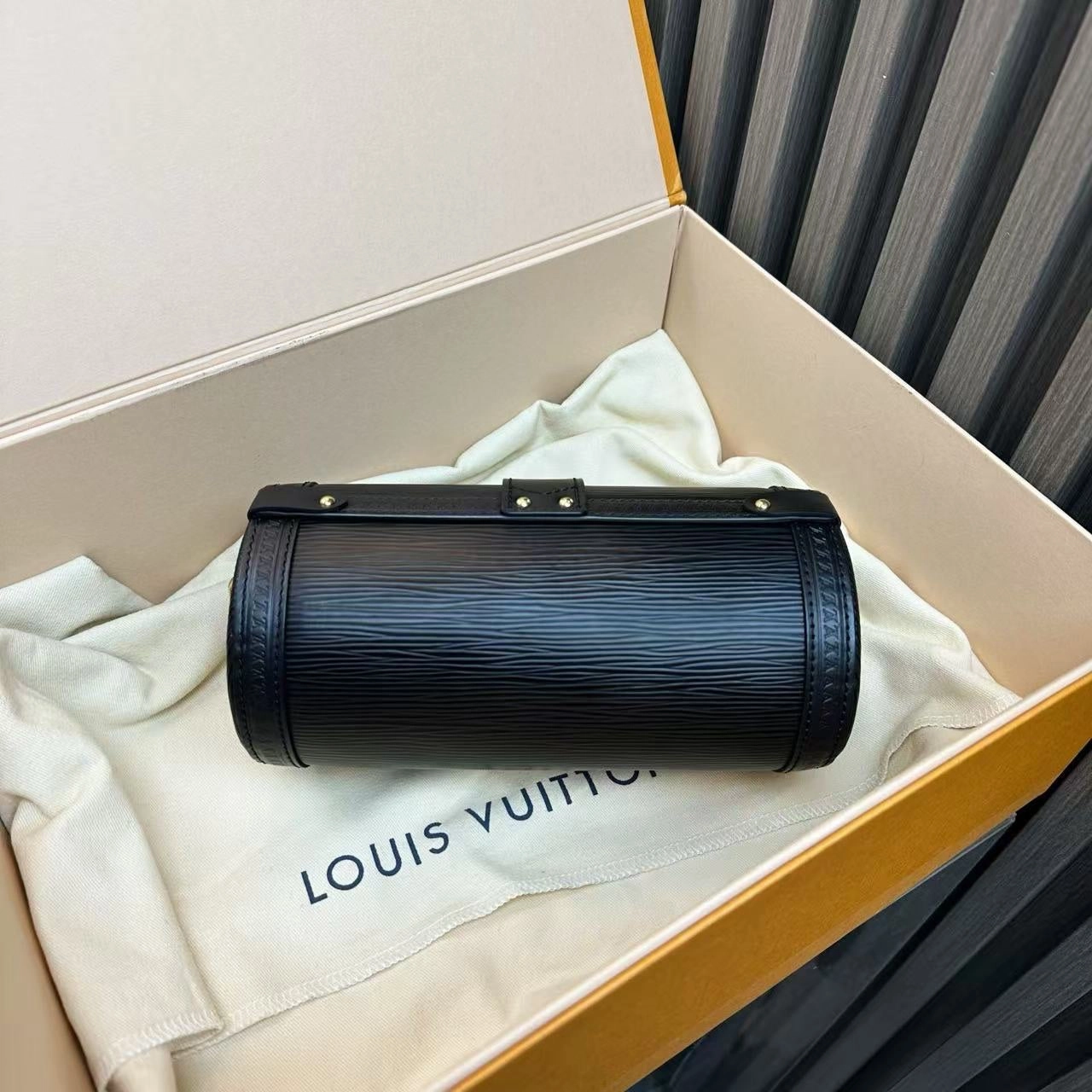 Louis Vuitton Petite Malle Black Shoulder Bag