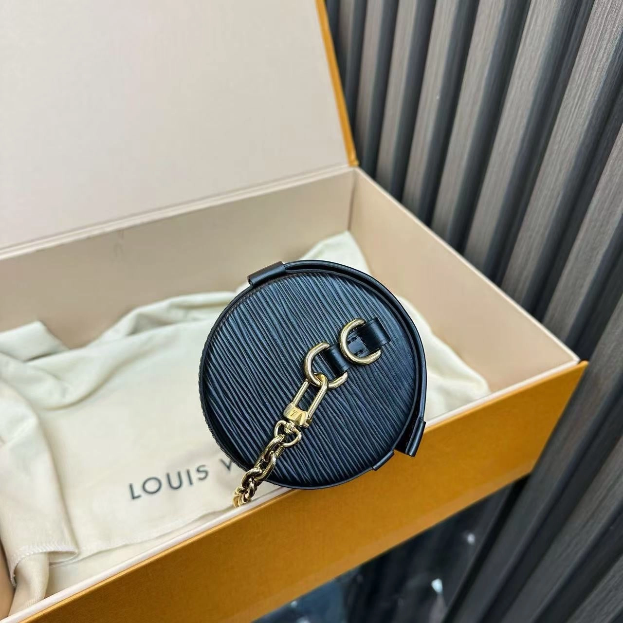 Louis Vuitton Petite Malle Black Shoulder Bag