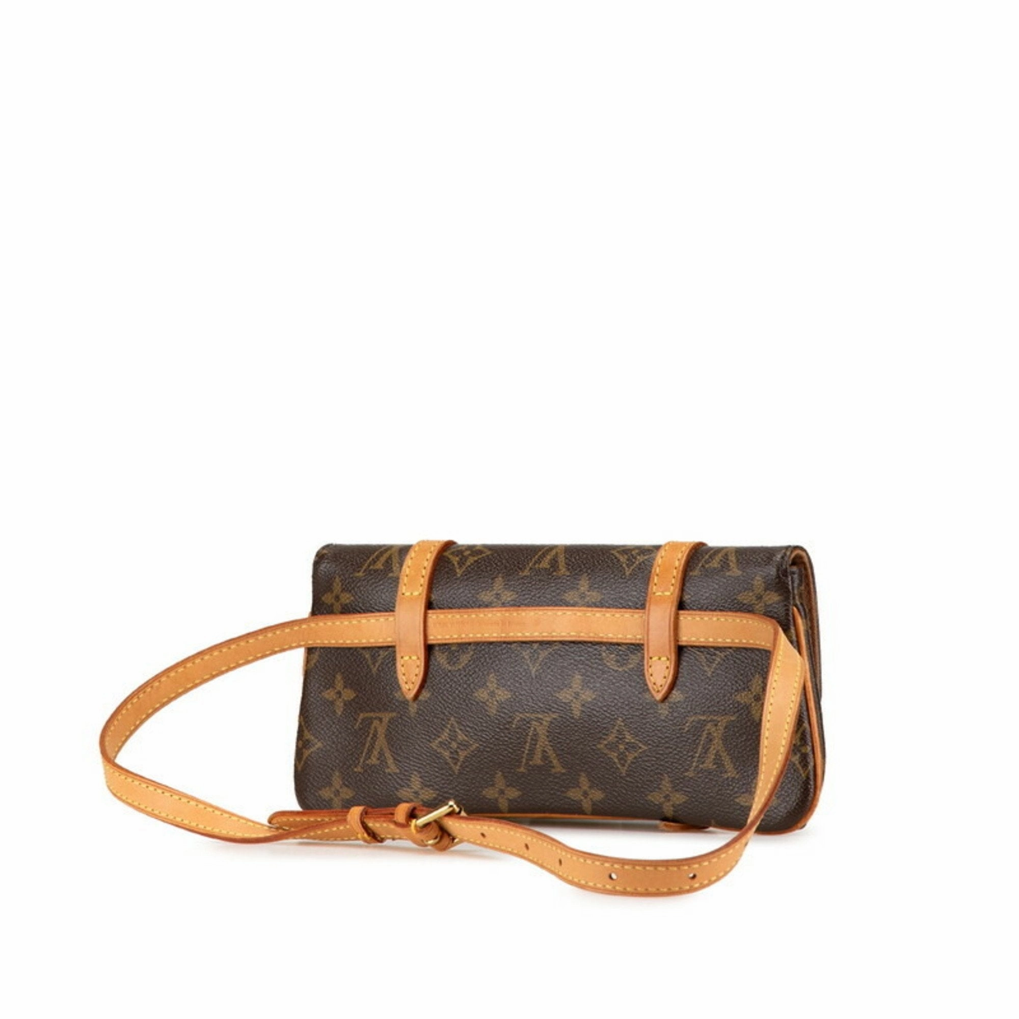 Louis Vuitton Pvc Leather Pochette Sling Bag (Pre-Owned)