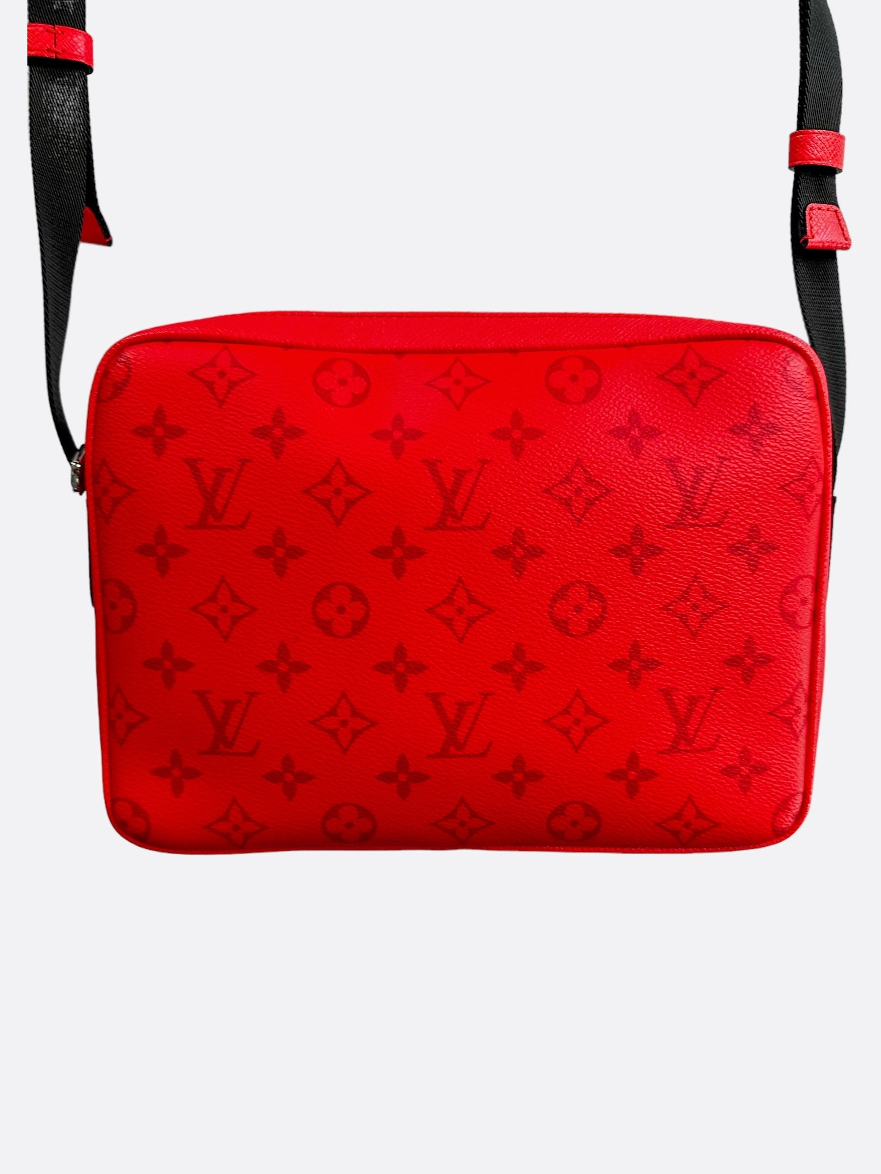 Louis Vuitton Red Monogram Outdoor Messenger Bag