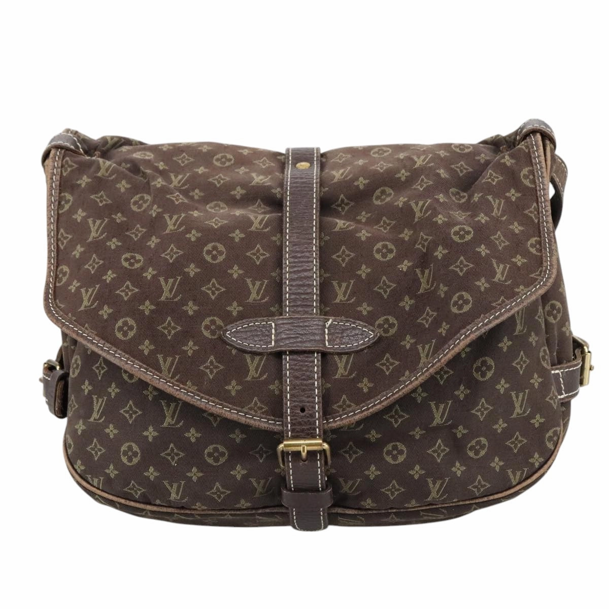 Louis Vuitton Saumur 30 Brown Canvas Shoulder Bag