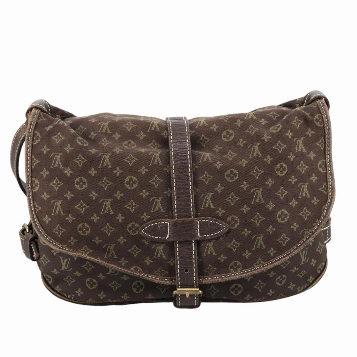 Louis Vuitton Saumur 30 Brown Canvas Shoulder Bag