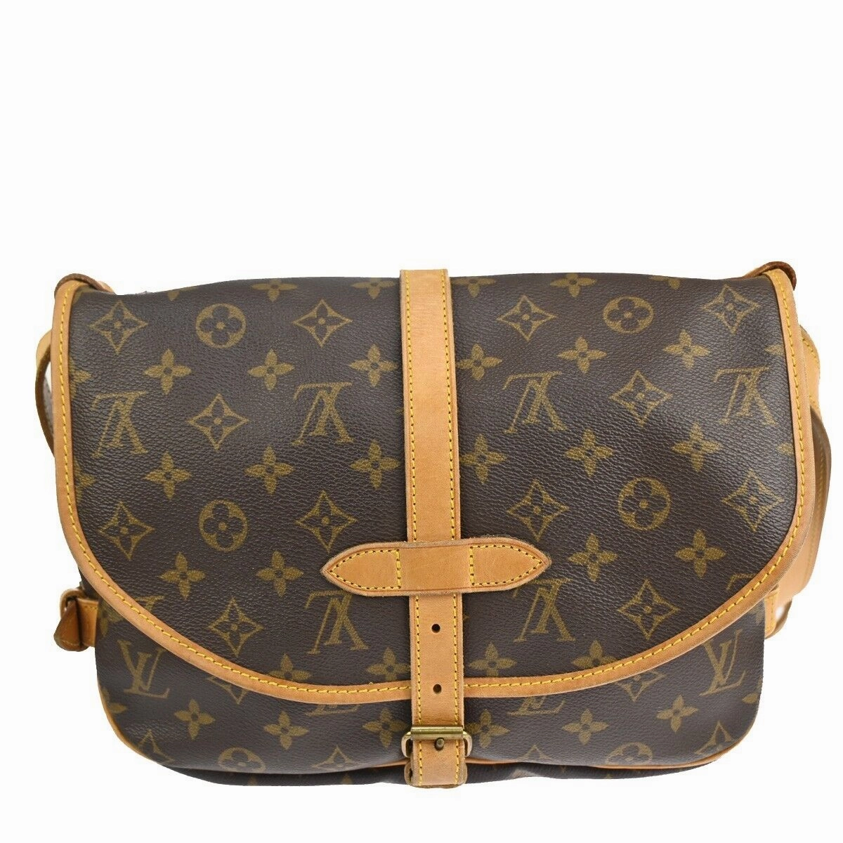 Louis Vuitton Saumur 30  Canvas Shoulder Bag ()