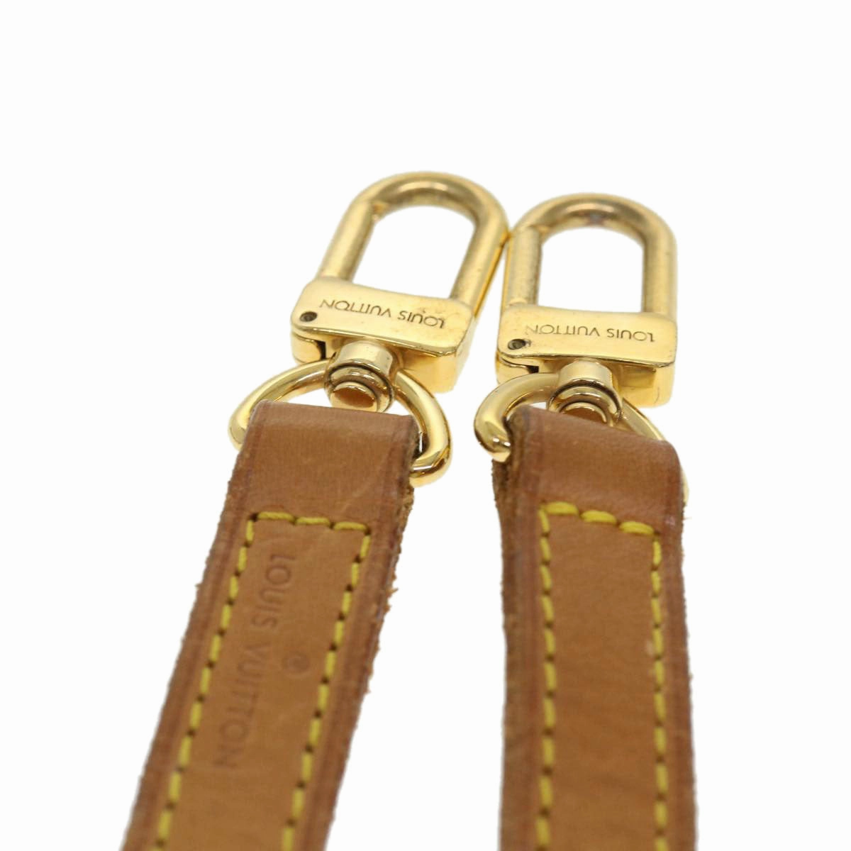 LOUIS VUITTON Shoulder Strap Leather 35.4"" Beige LV 38843