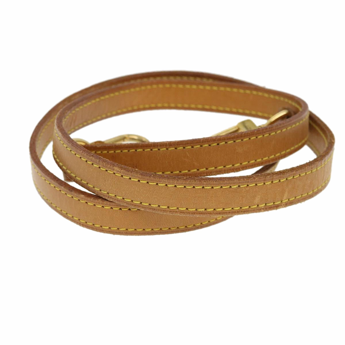 LOUIS VUITTON Shoulder Strap Leather 35.4"" Beige LV 38843