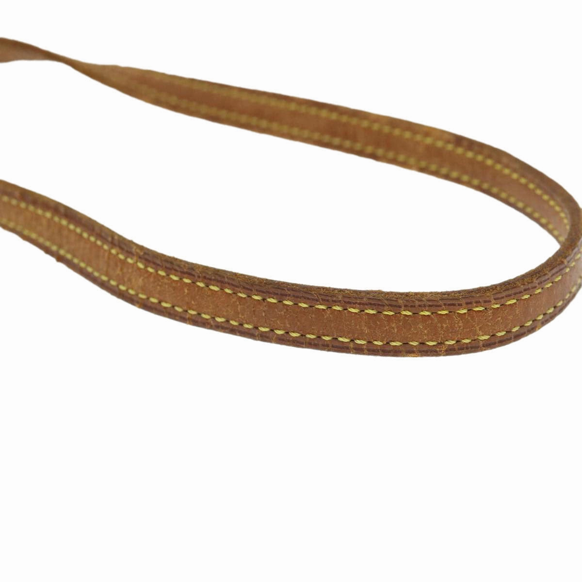 LOUIS VUITTON Shoulder Strap Leather 46.1"" Beige LV 38837